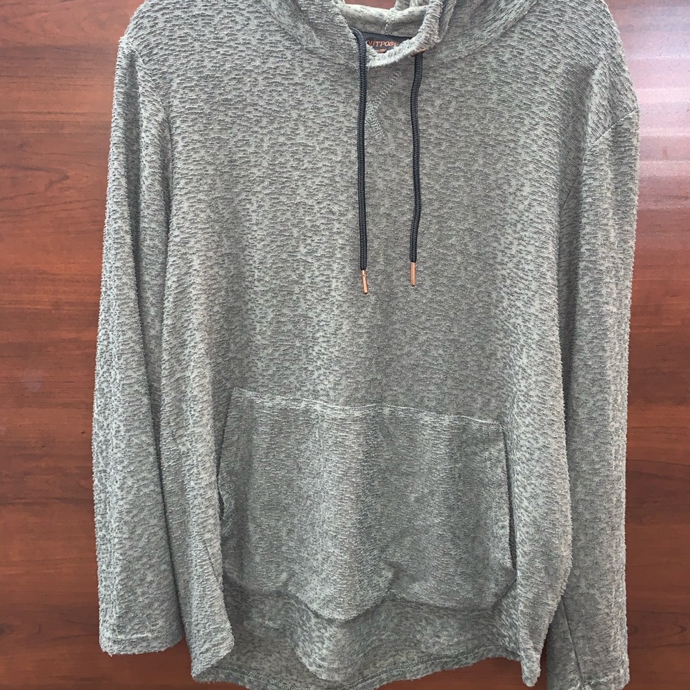 Olive green men’s light hoodie